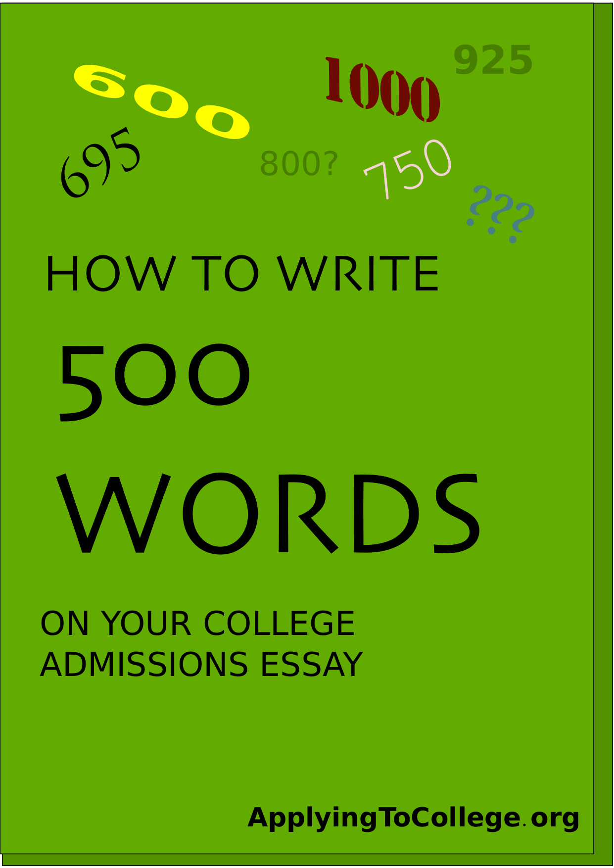 How to Write a 500 Word Essay